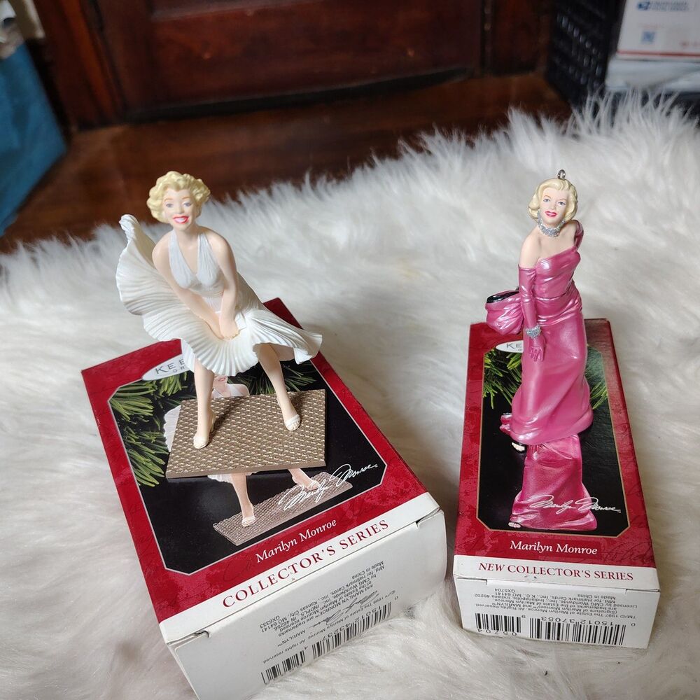 Hallmark Keepsake Marilyn Monroe Ornament Lot 1997 1998 Collector’s Series NIB